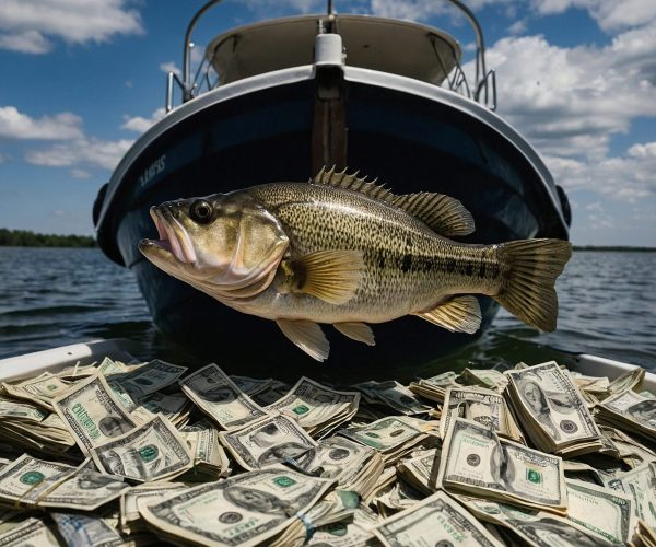 Default_a_bass_while_sitting_inside_a_boat_with_tons_of_hundr_2_739a4f03-9d16-4dae-87db-e3513dfa6d4e_0